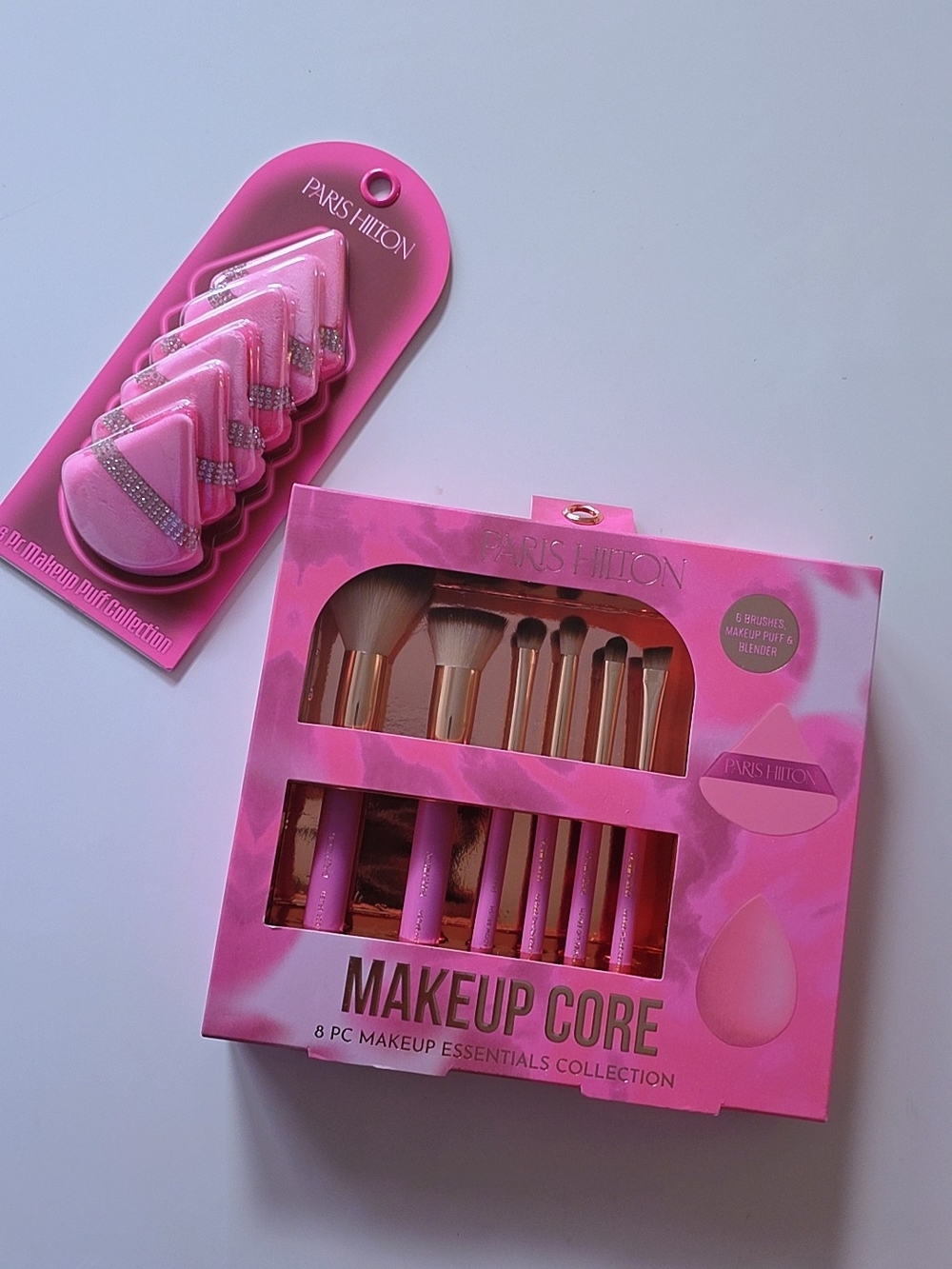 Paris Hilton 6 PC Makeup Puffs Collection Makeup Brushes & Puffs Set NWT